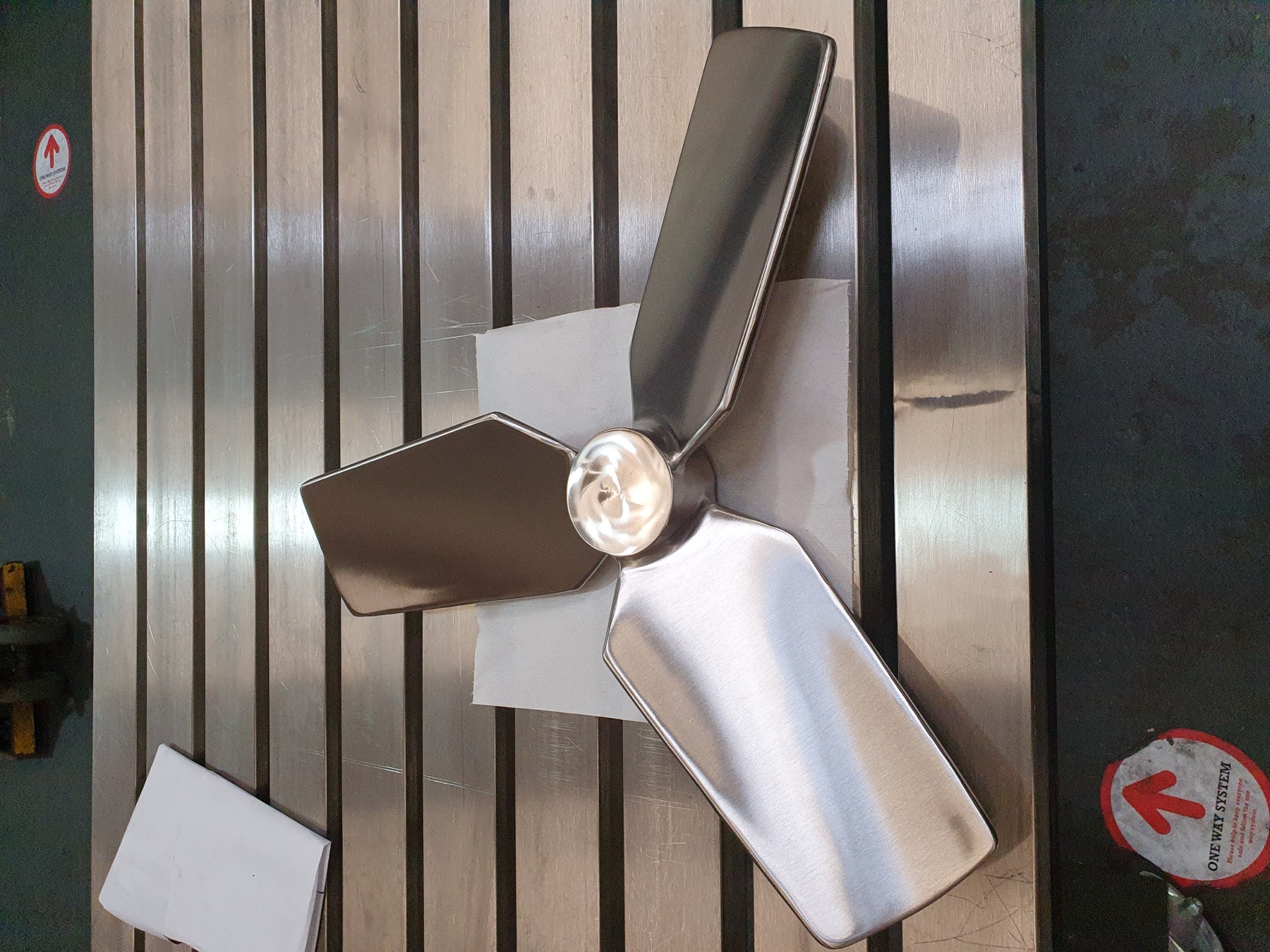 Fabricated stainless impeller